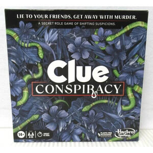 Clue Conspiracy Board Game for Adults & Teens, Secret Role Strategy 4-10 Players